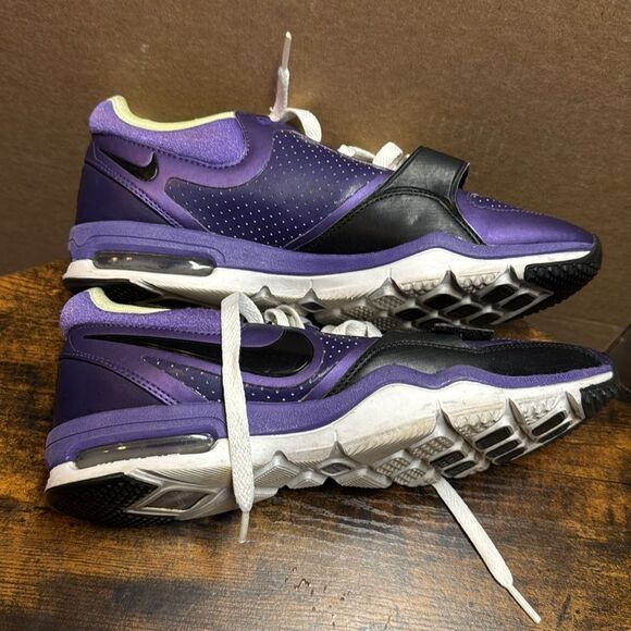 NIKE Trainer One Max Air Running Shoes Purple Black Training Tennis Women size 8 - Picture 5 of 9